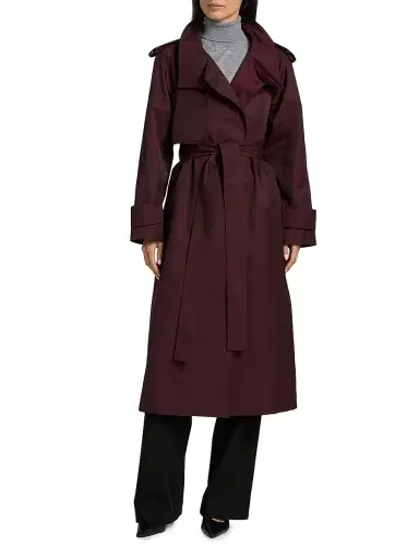Mercer Collective Women's Cotton-Blend Poplin Trench Coat | Thumbnail 3 Mercer Collective Women's Cotton-Blend Poplin Trench Coat | Thumbnail 3