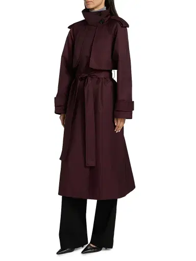 Mercer Collective Women's Cotton-Blend Poplin Trench Coat | Thumbnail 4 Mercer Collective Women's Cotton-Blend Poplin Trench Coat | Thumbnail 4
