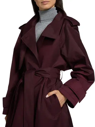 Mercer Collective Women's Cotton-Blend Poplin Trench Coat | Thumbnail 6 Mercer Collective Women's Cotton-Blend Poplin Trench Coat | Thumbnail 6