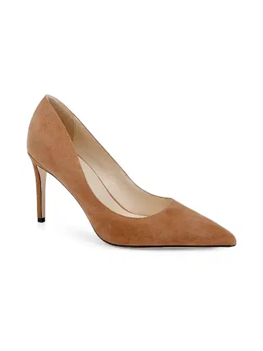 L'AGENCE Women's Maelle 90MM Suede Pumps - Sand Suede | Thumbnail 2 L'AGENCE Women's Maelle 90MM Suede Pumps - Sand Suede | Thumbnail 2