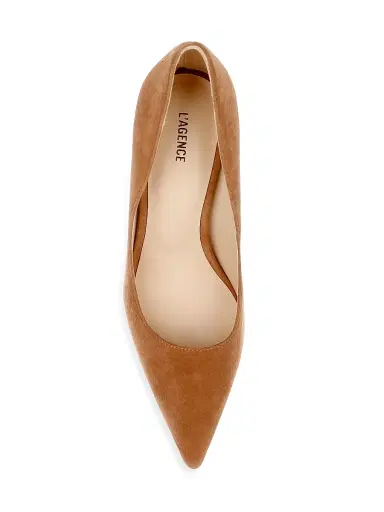 L'AGENCE Women's Maelle 90MM Suede Pumps - Sand Suede | Thumbnail 4 L'AGENCE Women's Maelle 90MM Suede Pumps - Sand Suede | Thumbnail 4