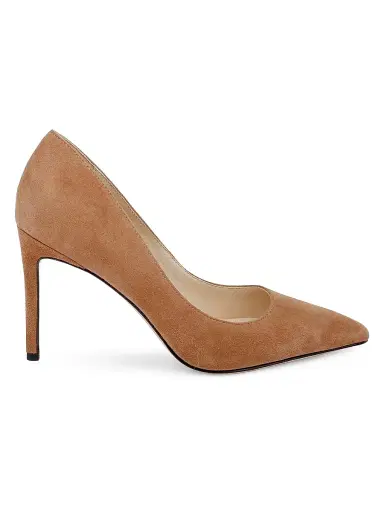 L'AGENCE Women's Maelle 90MM Suede Pumps - Sand Suede | Thumbnail 1 L'AGENCE Women's Maelle 90MM Suede Pumps - Sand Suede | Thumbnail 1