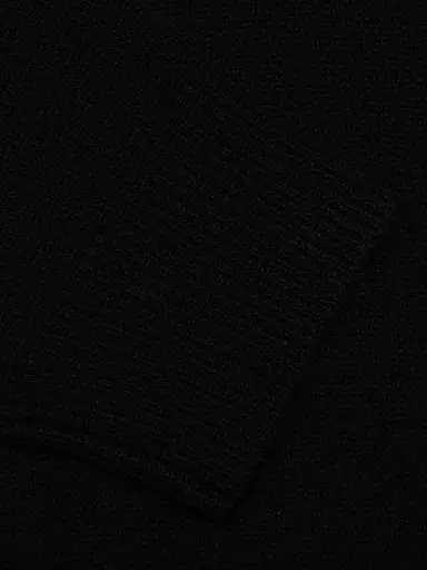 Loulou de Saison Women's Anzor Cashmere V-Neck Boxy Sweater - Black - Size Medium | Thumbnail 7