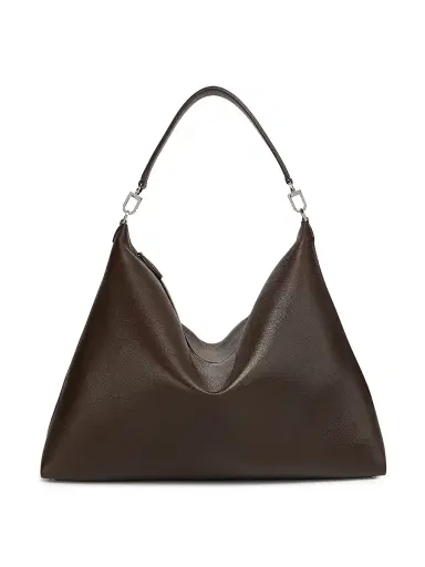 Toteme Women's Grainy-Leather Scoop Tote - Pepper | Thumbnail 1