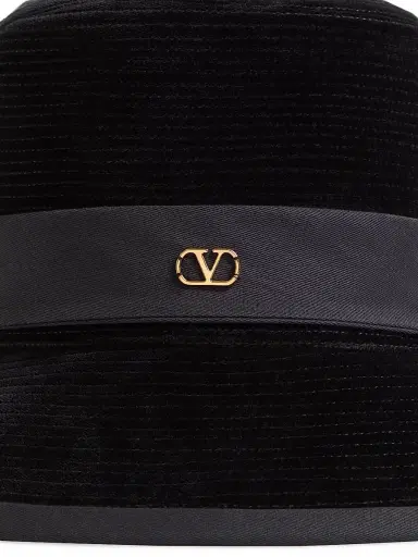 Valentino Garavani Women's VLogo Signature Cotton Hat | Thumbnail 5