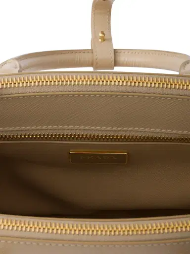 Prada Women's Galleria Small Saffiano Leather Top Handle Bag - Beige Khaki | Thumbnail 4