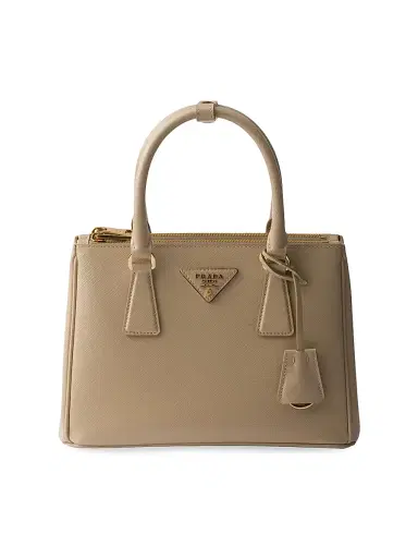 Prada Women's Galleria Small Saffiano Leather Top Handle Bag - Beige Khaki | Thumbnail 1