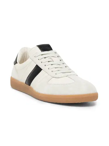 Tom Ford Men's T-Bar Leather & Suede Low-Top Sneakers - White Black Amber - Size 11.5 | Thumbnail 2 Tom Ford Men's T-Bar Leather & Suede Low-Top Sneakers - White Black Amber - Size 11.5 | Thumbnail 2