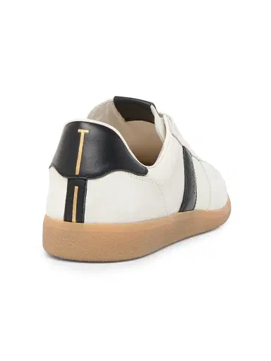 Tom Ford Men's T-Bar Leather & Suede Low-Top Sneakers - White Black Amber - Size 11.5 | Thumbnail 3 Tom Ford Men's T-Bar Leather & Suede Low-Top Sneakers - White Black Amber - Size 11.5 | Thumbnail 3