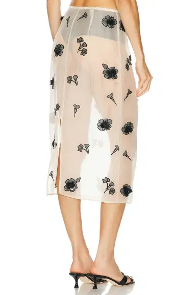 L'Academie Minah Midi Skirt | Thumbnail 4