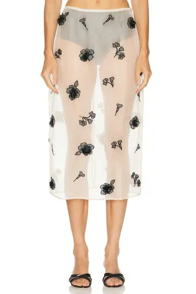 L'Academie Minah Midi Skirt | Thumbnail 1