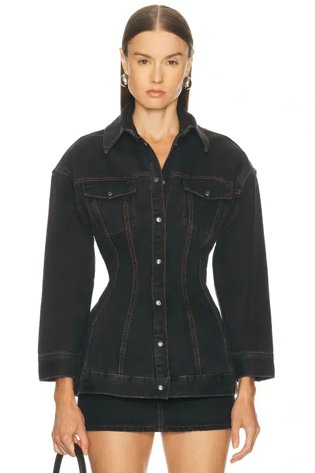 WARDROBE.NYC Denim Contour Jacket