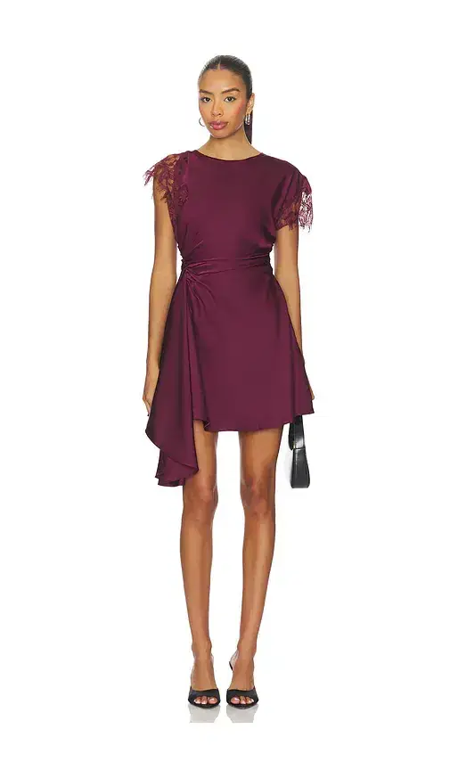 AMUR Zina Ruched Mini Dress