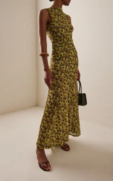 SIEDRÉS Fens Floral Mesh Maxi Dress | Thumbnail 3 SIEDRÉS Fens Floral Mesh Maxi Dress | Thumbnail 3