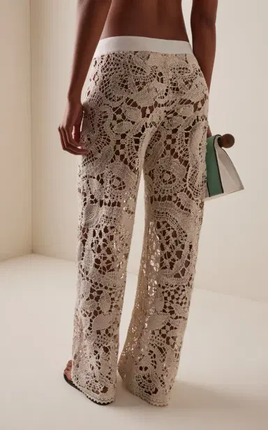 SIEDRÉS Leane Crocheted Straight-Leg Pants | Thumbnail 5 SIEDRÉS Leane Crocheted Straight-Leg Pants | Thumbnail 5