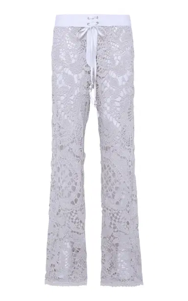 SIEDRÉS Leane Crocheted Straight-Leg Pants | Thumbnail 1 SIEDRÉS Leane Crocheted Straight-Leg Pants | Thumbnail 1