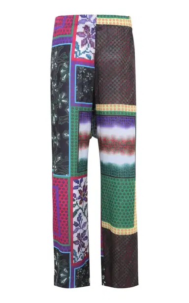 SIEDRÉS Manoce Printed Cotton-Voile Wide-Leg Pants | Thumbnail 3