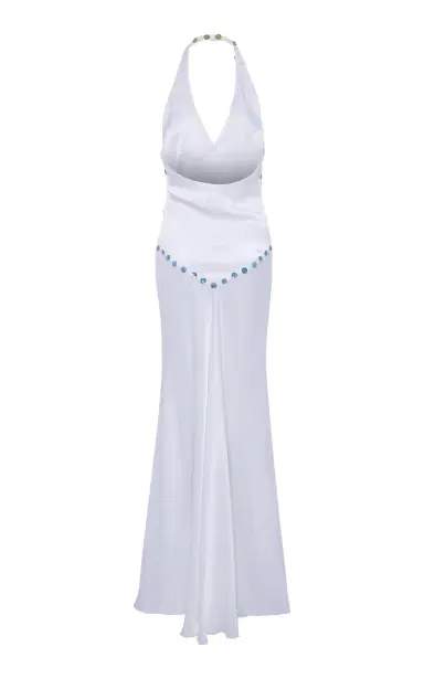 SIEDRÉS Vicka Beaded Satin Maxi Dress | Thumbnail 3