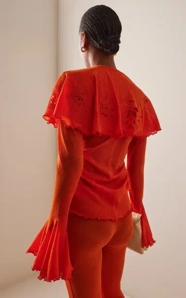 SIEDRÉS Stella Cape-Effect Mesh Top | Thumbnail 4 SIEDRÉS Stella Cape-Effect Mesh Top | Thumbnail 4
