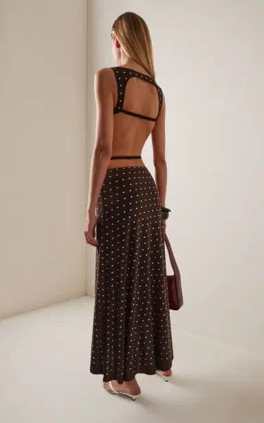 SIEDRÉS Grace Studded Maxi Dress | Thumbnail 4