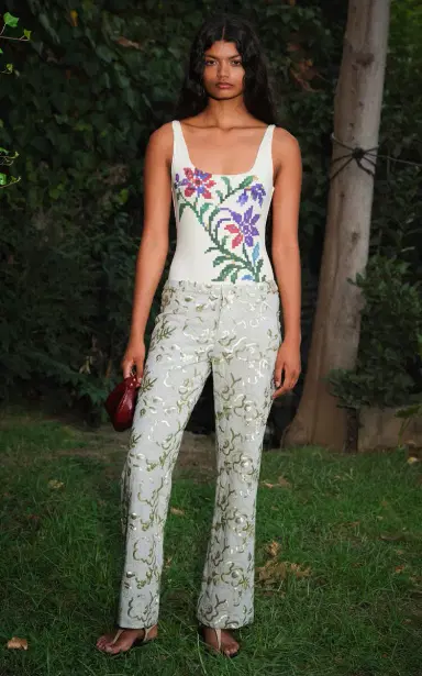 SIEDRÉS Cera Sequined Straight-Leg Pants | Thumbnail 8