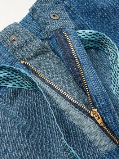 KAPITAL Tugihagi Easy Straight-Leg Patchwork Cotton Drawstring Trousers - Men | Thumbnail 6
