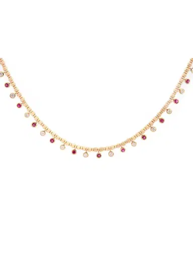 Wish Fine Jewelry 0.94ct Citrine Diamond 14K Gold Floating Necklace | Thumbnail 2 Wish Fine Jewelry 0.94ct Citrine Diamond 14K Gold Floating Necklace | Thumbnail 2