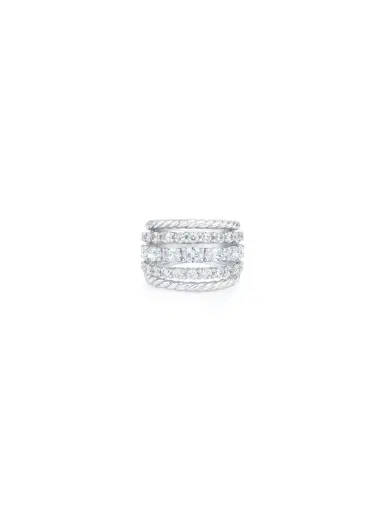 Wish Fine Jewelry 2.45ct Diamond 18K Gold Five Row Ring | Thumbnail 1