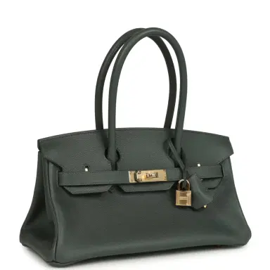 HERMÈS Hermes Shoulder Birkin Light 29 Vert Mangrove Evercolor Permabrass Hardware | Thumbnail 2 HERMÈS Hermes Shoulder Birkin Light 29 Vert Mangrove Evercolor Permabrass Hardware | Thumbnail 2