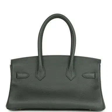 HERMÈS Hermes Shoulder Birkin Light 29 Vert Mangrove Evercolor Permabrass Hardware | Thumbnail 5 HERMÈS Hermes Shoulder Birkin Light 29 Vert Mangrove Evercolor Permabrass Hardware | Thumbnail 5