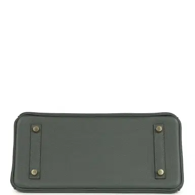 HERMÈS Hermes Shoulder Birkin Light 29 Vert Mangrove Evercolor Permabrass Hardware | Thumbnail 6 HERMÈS Hermes Shoulder Birkin Light 29 Vert Mangrove Evercolor Permabrass Hardware | Thumbnail 6
