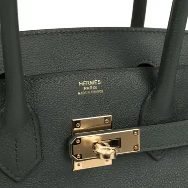 HERMÈS Hermes Shoulder Birkin Light 29 Vert Mangrove Evercolor Permabrass Hardware | Thumbnail 7 HERMÈS Hermes Shoulder Birkin Light 29 Vert Mangrove Evercolor Permabrass Hardware | Thumbnail 7