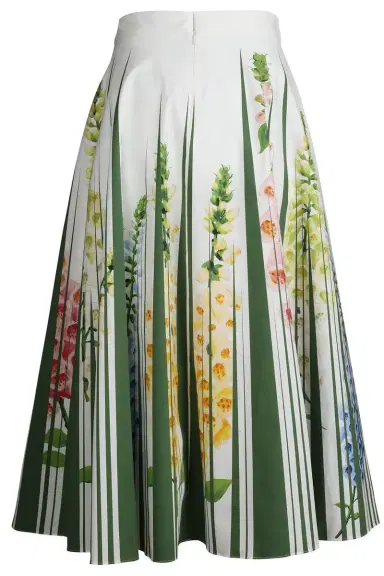 Oscar de la Renta Foxgloves Midi Skirt | Thumbnail 7