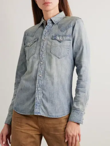 RRL Buffalo Denim Shirt | Thumbnail 3 RRL Buffalo Denim Shirt | Thumbnail 3