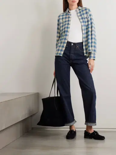 RRL Farrell Gingham Cotton And Linen-blend Shirt | Thumbnail 2 RRL Farrell Gingham Cotton And Linen-blend Shirt | Thumbnail 2