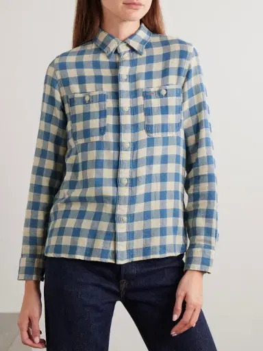 RRL Farrell Gingham Cotton And Linen-blend Shirt | Thumbnail 3 RRL Farrell Gingham Cotton And Linen-blend Shirt | Thumbnail 3