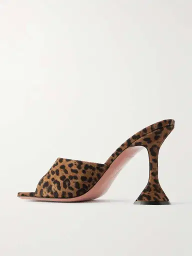 Amina Muaddi Lupita Leopard-print Suede Mules | Thumbnail 3