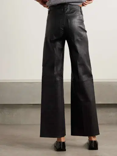 Frame Le Slim Palazzo Modernist Pocket Wide-leg Leather Pants | Thumbnail 4 Frame Le Slim Palazzo Modernist Pocket Wide-leg Leather Pants | Thumbnail 4