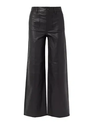 Frame Le Slim Palazzo Modernist Pocket Wide-leg Leather Pants | Thumbnail 1 Frame Le Slim Palazzo Modernist Pocket Wide-leg Leather Pants | Thumbnail 1