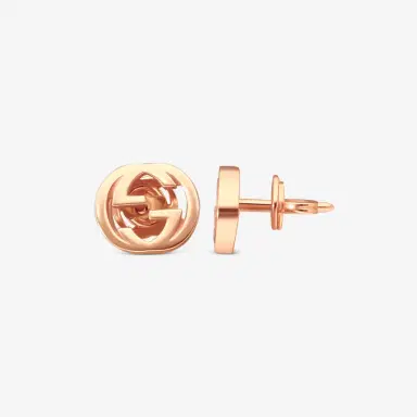 Gucci Gucci Interlocking G 18K Rose Gold Stud Earrings by The Solist | Thumbnail 3 Gucci Gucci Interlocking G 18K Rose Gold Stud Earrings by The Solist | Thumbnail 3