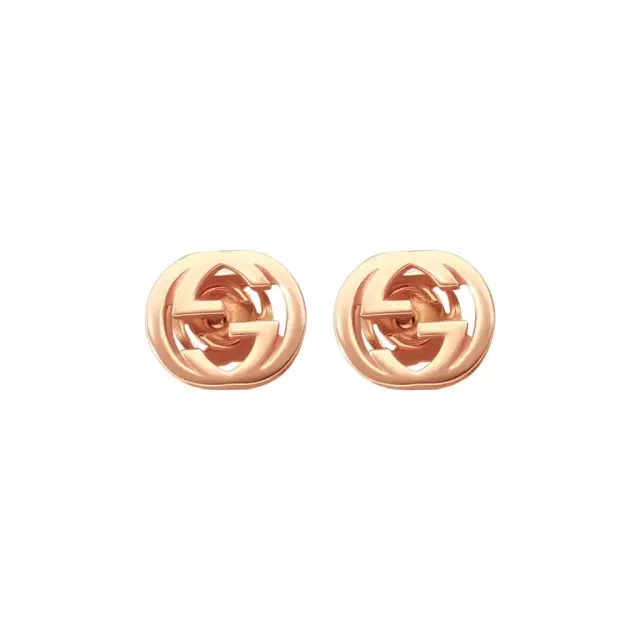Gucci Gucci Interlocking G 18K Rose Gold Stud Earrings by The Solist