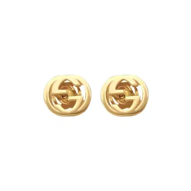 Gucci Gucci Interlocking G 18K Yellow Gold Stud Earrings by The Solist | Thumbnail 1 Gucci Gucci Interlocking G 18K Yellow Gold Stud Earrings by The Solist | Thumbnail 1