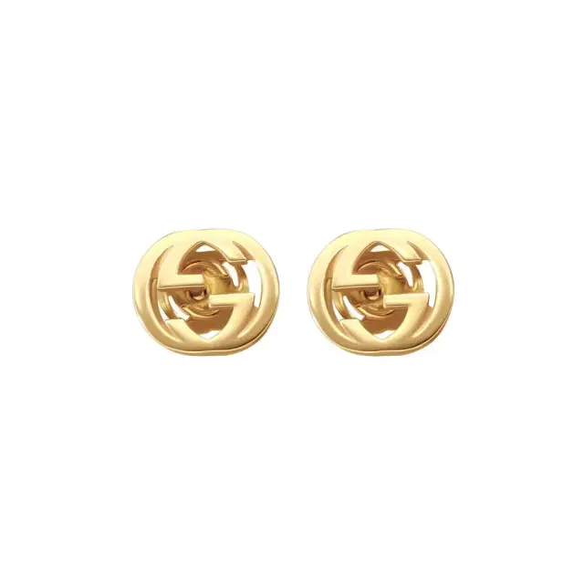 Gucci Gucci Interlocking G 18K Yellow Gold Stud Earrings by The Solist