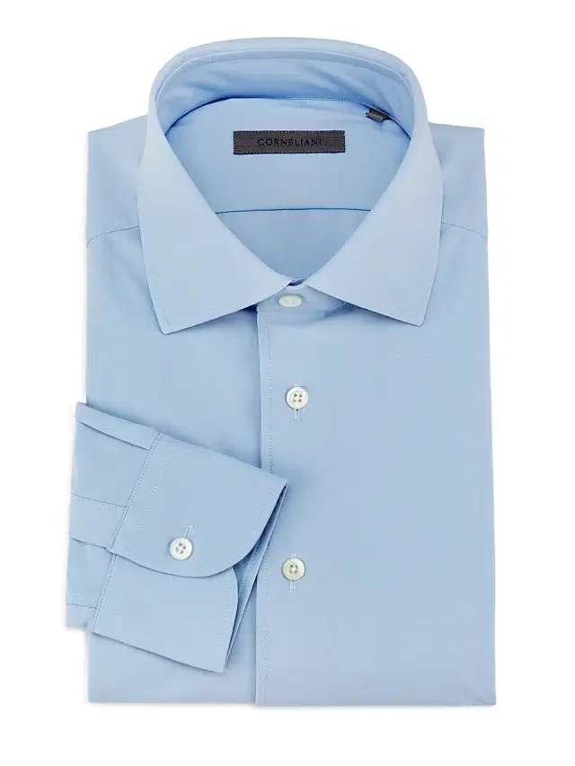 Men's Stretch Performance Shirt - Light Blue Solid
