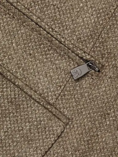 Corneliani Men's Textured Wool-Cashmere Sport Coat - Natural | Thumbnail 7