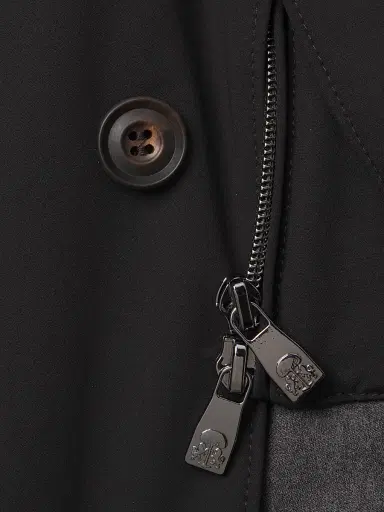 CORNELIANI Men's Peformance Stretch-Nylon Overcoat - Black - Size 44 | Thumbnail 7
