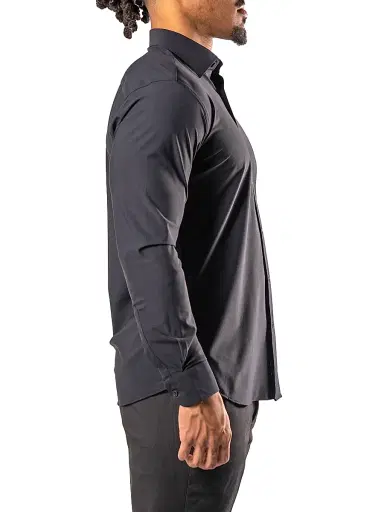 Maceoo Men's Fibonacci Stretch Euro Shirt - Black | Thumbnail 5 Maceoo Men's Fibonacci Stretch Euro Shirt - Black | Thumbnail 5