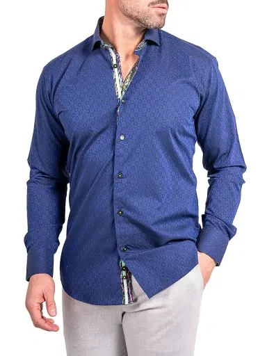 Maceoo Men's Einstein Ascension Shirt - Blue | Thumbnail 4 Maceoo Men's Einstein Ascension Shirt - Blue | Thumbnail 4