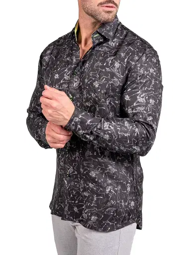 Maceoo Men's Fibonacci Ascension Shirt - Black - Size XXL | Thumbnail 3