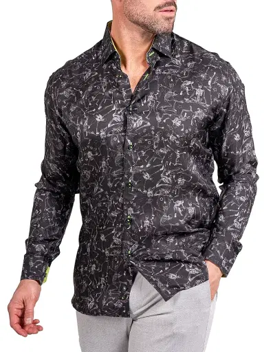 Maceoo Men's Fibonacci Ascension Shirt - Black - Size XXL | Thumbnail 5